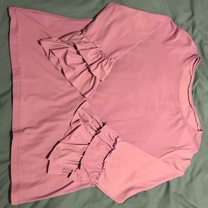 •Lavender Ruffled top